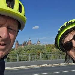 Ziel erreicht, nur noch einmal übern Main in Aschaffenburg, vorher ...
