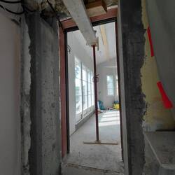 The formwork is removed