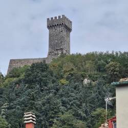 "La Rocca" the fortress of Radicofani, has stood atop this town as its symbol since at least 973 AD.