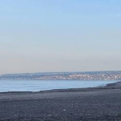 Morgens am Strand