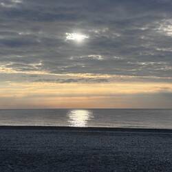 Morgens am Strand