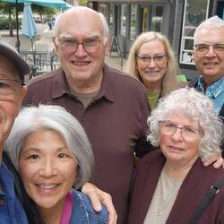 Out to lunch with Jim, Angie, Leslie and Chad