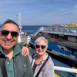 A memory shot for our scrapbook to remember the train ferry trip.
