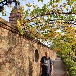 ...durch einen Laubengang auf der alten Stadtmauer