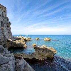 Path on the Rocks — Cefalù, Sicily.