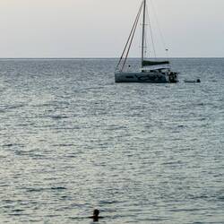 Time for an end-of-the-day swim — Cefalù, Sicily.