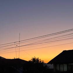Sonnenuntergang von zu Hause