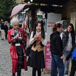 und natürlich viele Touristen aus aller Welt