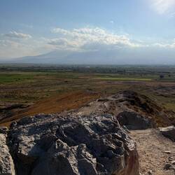 Der Blick auf den Gipfel des Ararat war uns leider nicht vergönnt