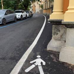Fußgänger spielen in Italien nur eine untergeordnete Rolle. 🥴