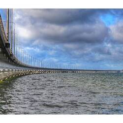 Die Ölandbrücke in Richtung Kalmar