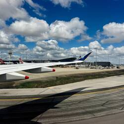 Ankunft beim Flughafen von Perth