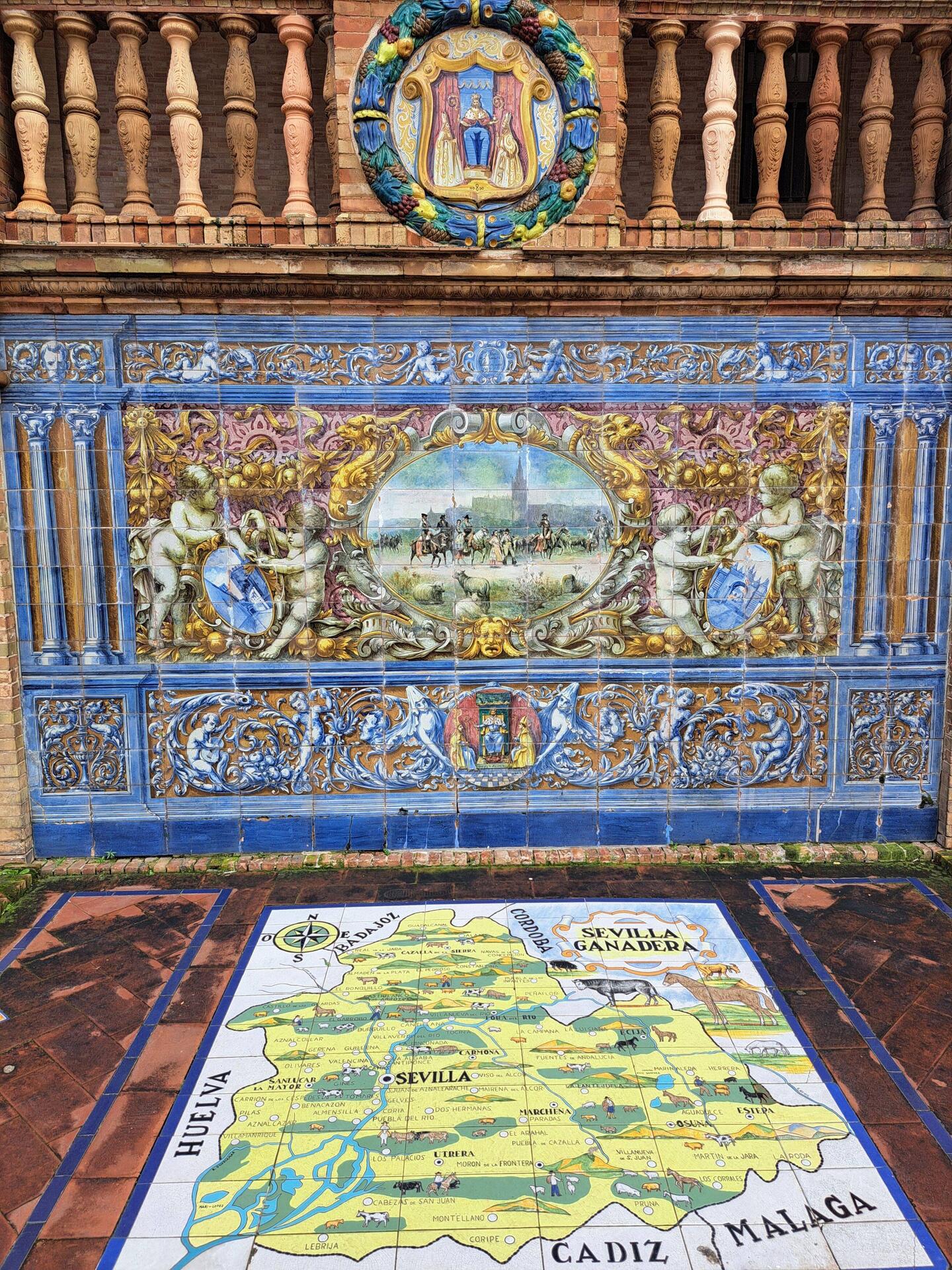 Auf dem Plaza de España: Provinz Sevilla