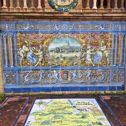 Auf dem Plaza de España: Provinz Sevilla