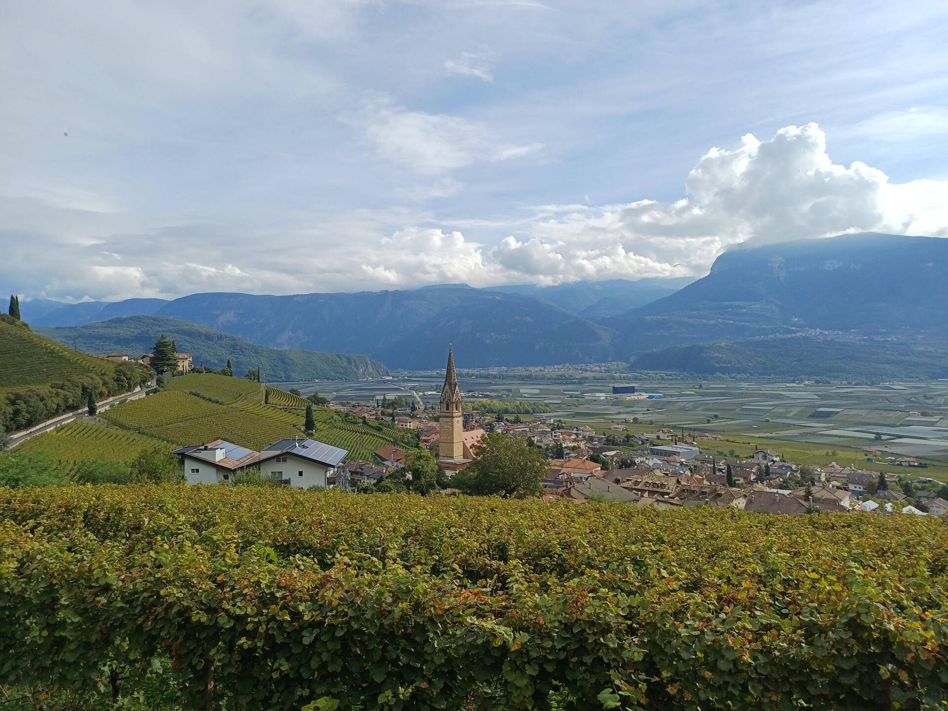 Start oberhalb von Tramin