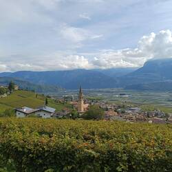 Start oberhalb von Tramin
