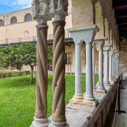 Canonical cloister from the Norman period — Duomo di Cefalù.