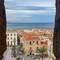 View from the crosswalk between the two towers — Duomo di Cefalù.