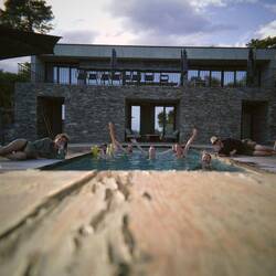 Abschlussrunde im Pool