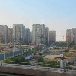 Suburb apartments I could see from the metro