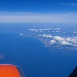 Approaching the White Cliffs of Dover across the English Channel