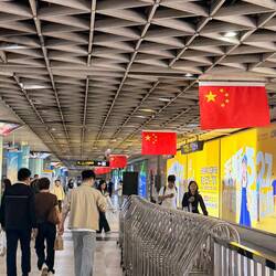 They like their national flag ... a lot. In every metro station and on every street