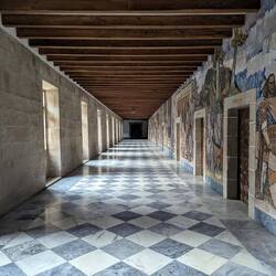 These incredible murals wrapped all the way around the floor