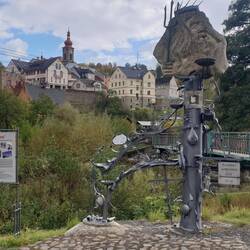 Das Neptun Wasserspiel an der Tepla