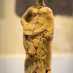 Terracotta statuette of a female (late 3rd century BCE) — Osterio Magno.
