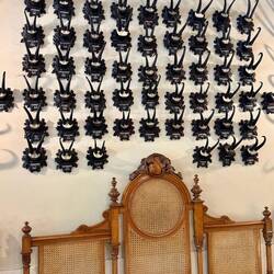 In der Villa hängen einige tausend Jagdtrophäen