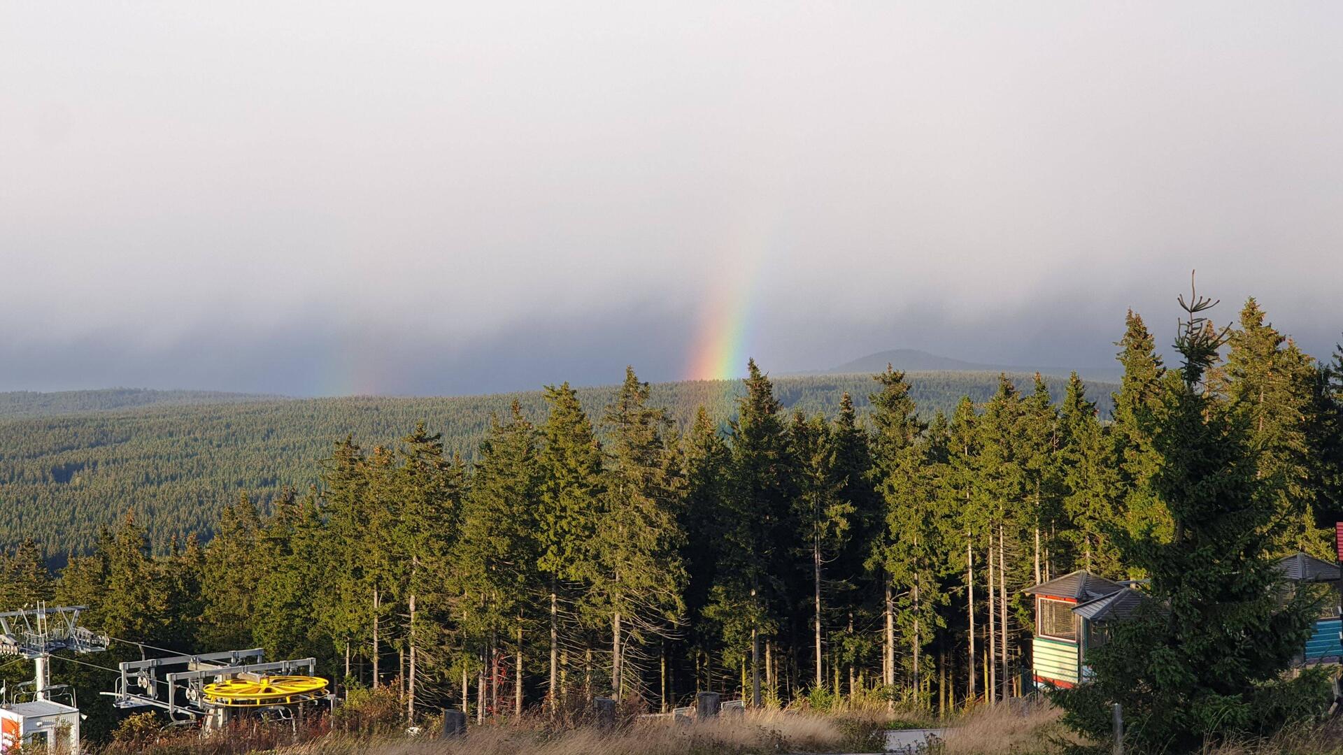 Heute mit Regenbogen