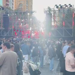 Dann kamen wir zum Platz mit Rockmusik - passend dazu, hier ein Bierfestival