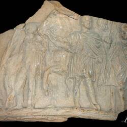 Fragment of a Roman altar (1st century CE) ... Museo Mandralisca — Cefalù, Sicily.
