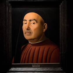 "Portrait of a Man - Trivulzio" by Antonello da Messina (15th century) ... Museo Mandralisca.