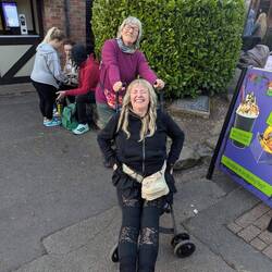 I don't fit in the push chair!