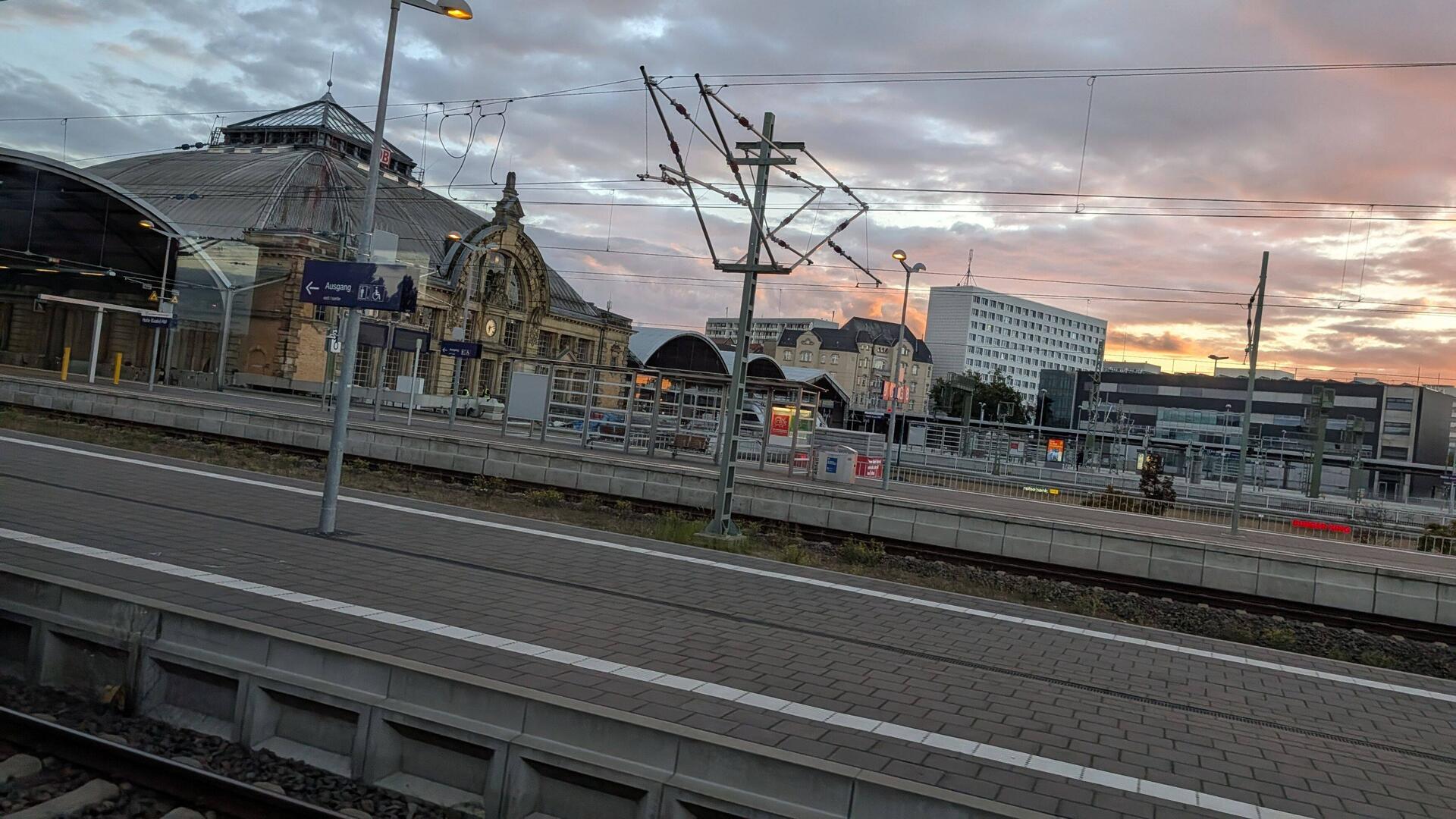 Der Bahnhof von Halle