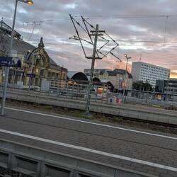 Der Bahnhof von Halle