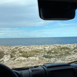 Blick aus dem Camper