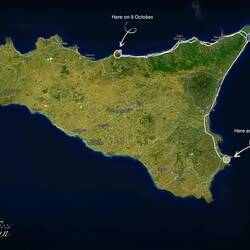 The tornado affected area is in western Sicily ... we were/are well away from that area.