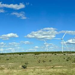 Auf dem letzen Abschnitt bis Santa Fe gab es wieder viele Windräder.