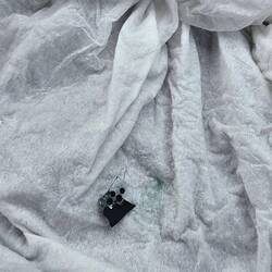 Glass fragments ended up falling on me.