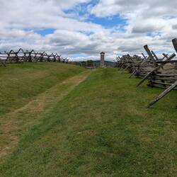 Built in 1897 at Bloody Lane, Antietam's 85-foot stone observation tower overlooks the battlefield.