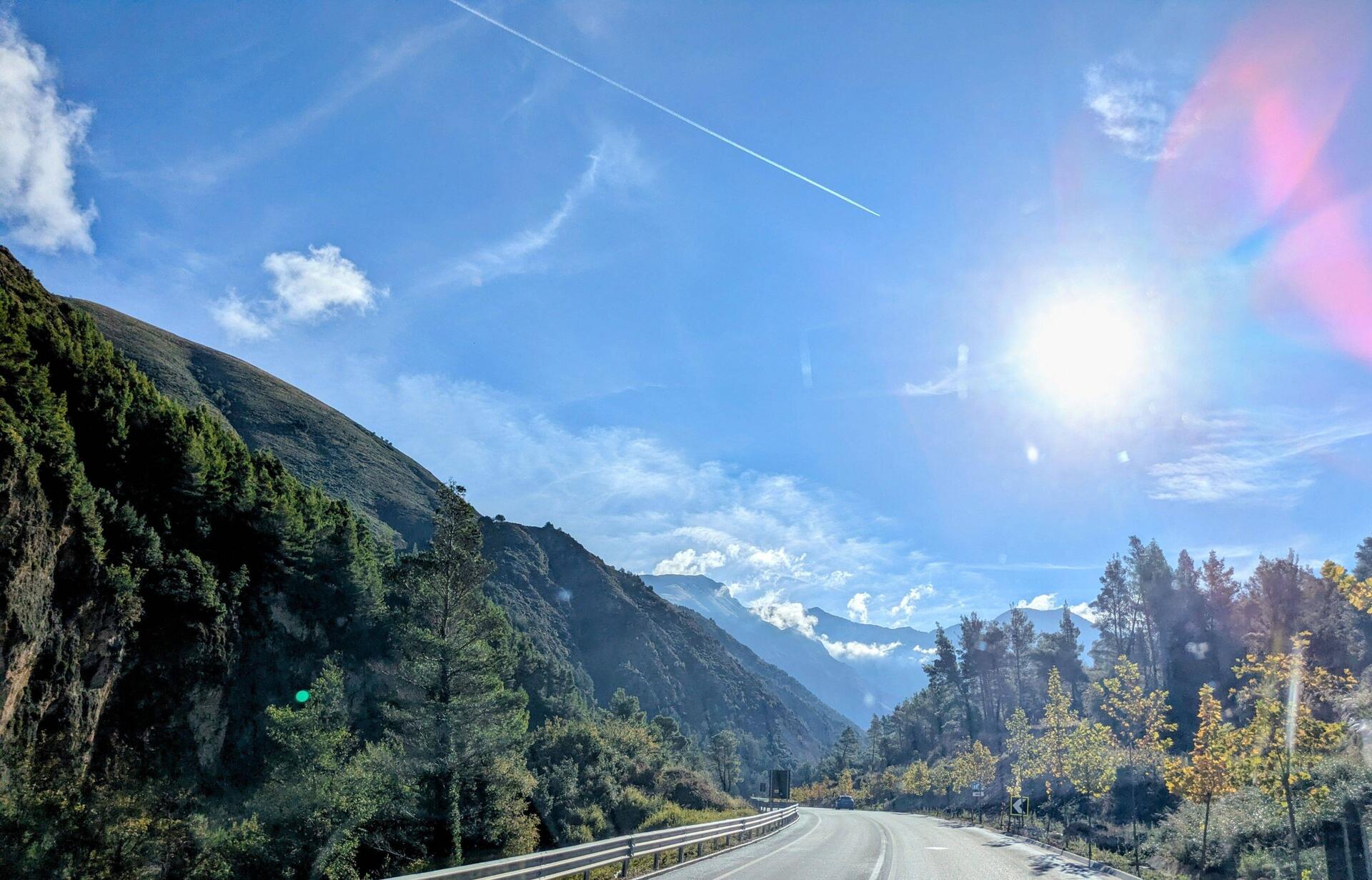 hinauf auf 1000 mtr. zum Llogara-Pass,