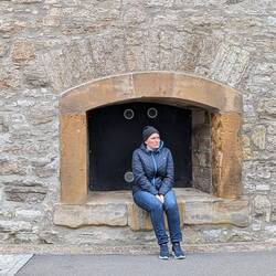 In der Wand des Observatoriums