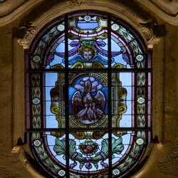Stained glass window — Duomo di Siracusa.