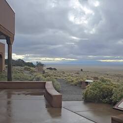Video in the rain from the Visitor's Center.