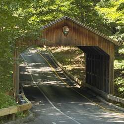 Covered Bridge along scenic drive in Sleeping Bear