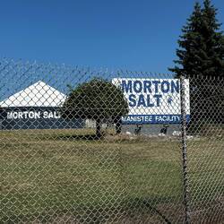 Passed this on a bike ride. Lots of salt in Manistee!