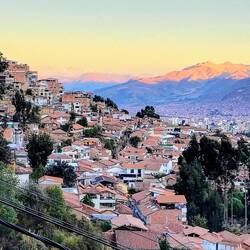 Cusco im Tal und Abendlicht