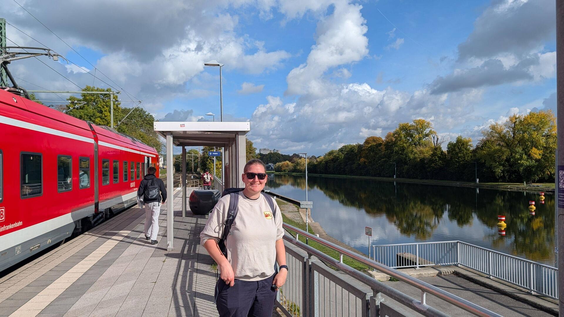 Schweinfurt Mitte Bahnhof und Main